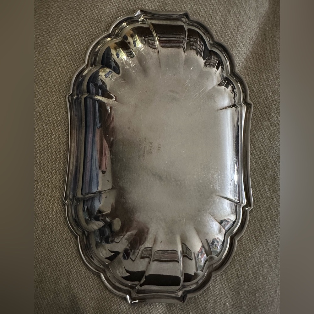 Antique Silver Platter